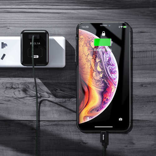 Benks M07 Apple Mfi Sertifikalı Örgülü Tasarım Lightning Kablo