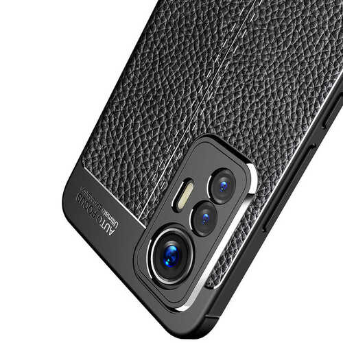 Xiaomi Mi 12 Lite Kılıf Deri Desenli Kamera Korumalı Silikon