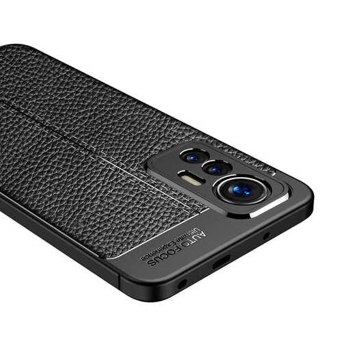 Xiaomi Mi 12 Lite Kılıf Deri Desenli Kamera Korumalı Silikon