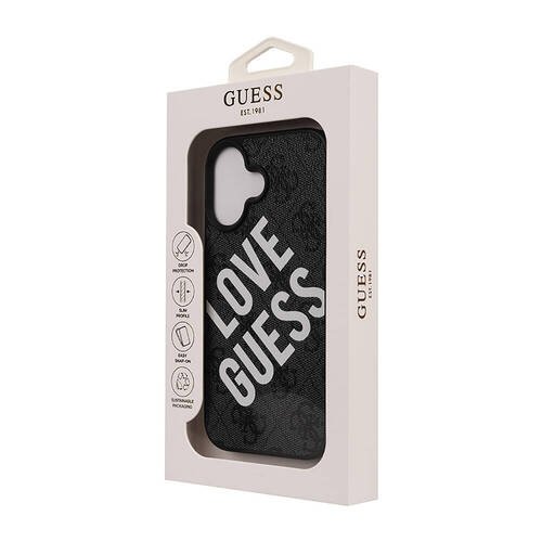 Apple iPhone 16 Kılıf Guess Orjinal Lisanslı Big Love Guess Kapak