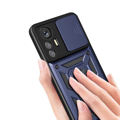 Mi 12 Lite Kılıf Magnetik Standlı Kamera Korumalı Sürgülü Vega Kapak