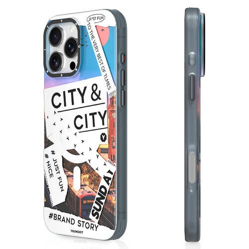 Apple iPhone 16 Pro Kılıf Magsafe Şarj Özellikli Youngkit A-City Serisi Kapak