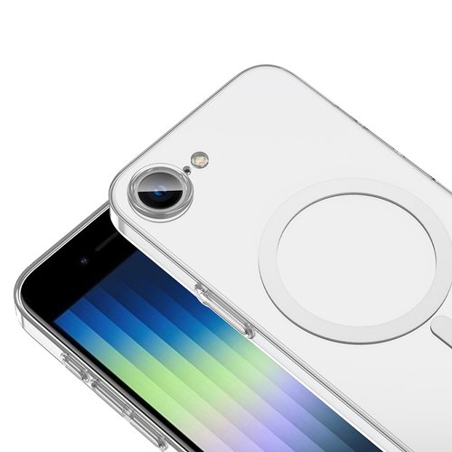 iPhone 16E Kılıf Kamera Korumalı MagSafe Şarj Özellikli Lüx Şeffaf London Silikon Kapak