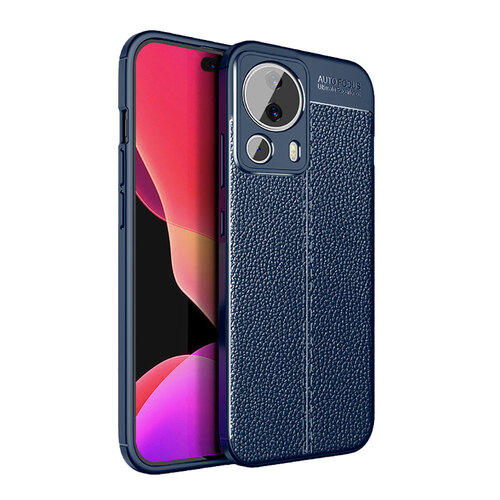 Xiaomi Mi 13 Lite Kılıf Deri Desenli Kamera Korumalı Silikon