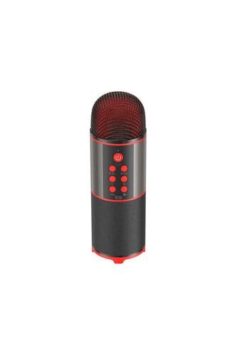 Mc12 Karaoke Mikrofon & Bluetooth Hoparlör - Ses Kaydı - Tiz / Bass / Ses / Yankı Ayarları