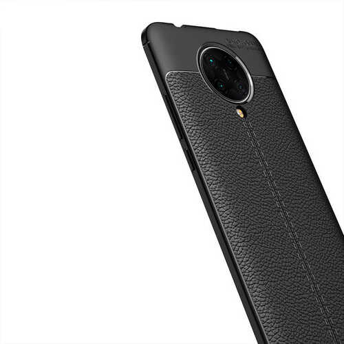 Xiaomi Poco F2 Pro Kılıf Deri Desenli Kamera Korumalı Silikon