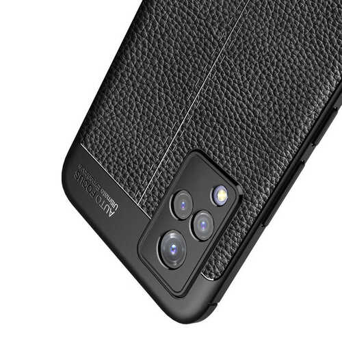 Vivo V21 Kılıf Deri Desenli Kamera Korumalı Silikon