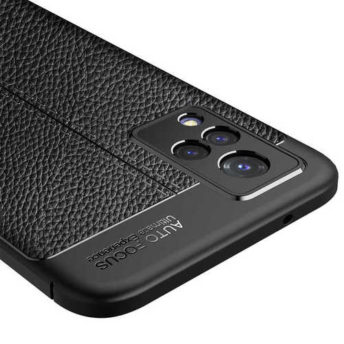 Vivo V21 Kılıf Deri Desenli Kamera Korumalı Silikon