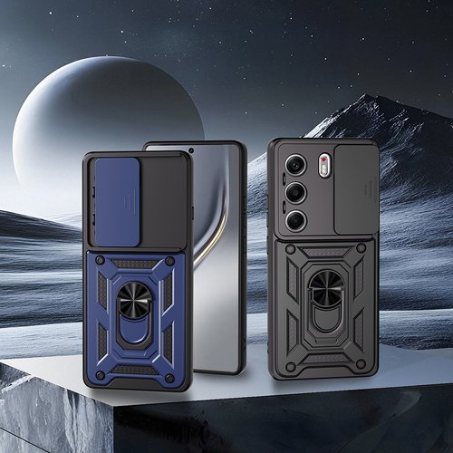 Tecno Camon 40 Pro Kılıf Magnetik Standlı Kamera Korumalı Sürgülü Vega Kapak