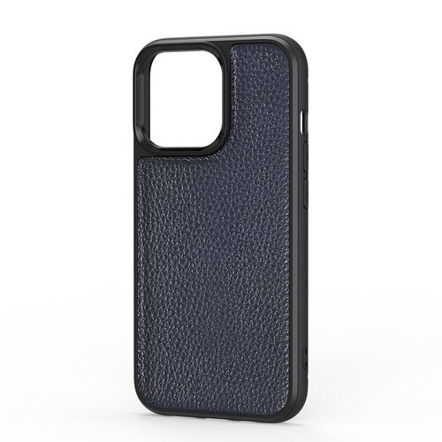 iPhone 13 Pro Uyumlu Kılıf Wiwu Genuine Leather Plastic Calfskin Orjinal Deri Kapak