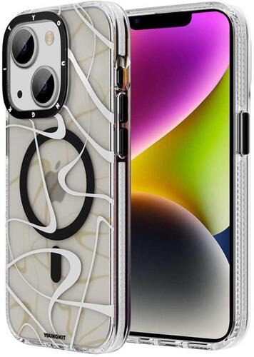 Apple iPhone 14 Kılıf YoungKit Water-Ink Serisi Kapak