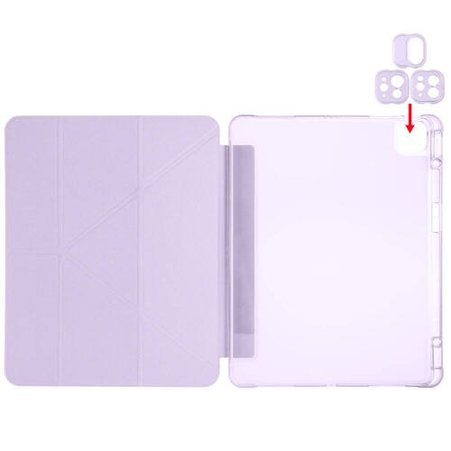 iPad Pro 13 2025 M5 Tablet Kılıf Kalem Bölmeli Standlı Lüx Smart Cover