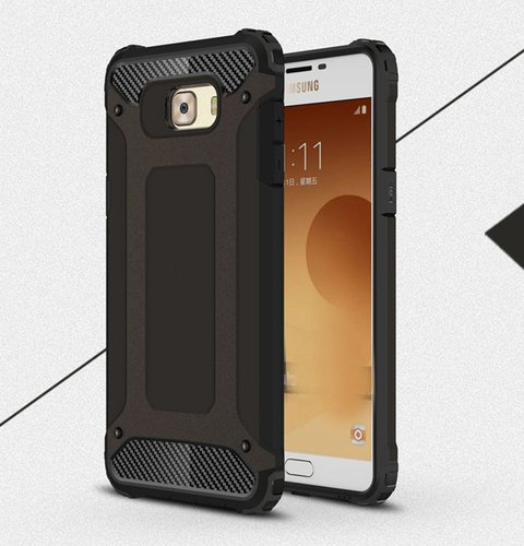 Galaxy C7 Pro Silikon Armor Hybrid Zırh Kılıf