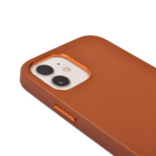 Apple iPhone 12 Kılıf Wiwu Calfskin Kapak