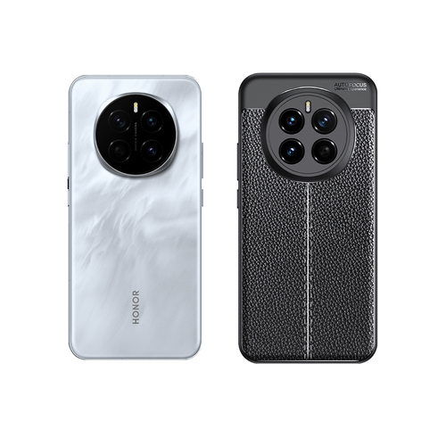 Honor Magic 7 Pro Kılıf Deri Desenli Kamera Korumalı Silikon