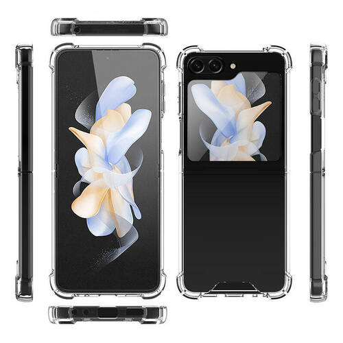 Galaxy Z Flip 5 Kılıf Köşeleri Airbagli Anti Shock Silikon