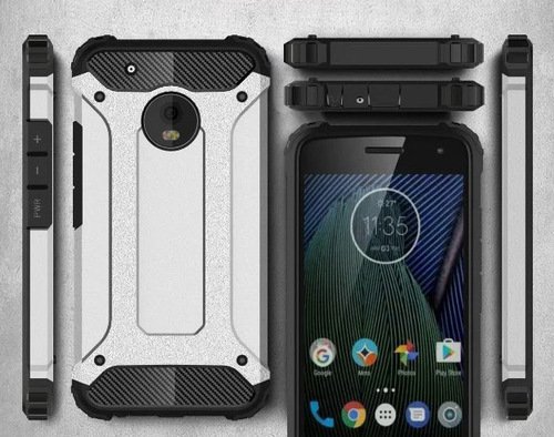 Lenovo Moto E4 Silikon Armor Hybrid Zırh Kılıf