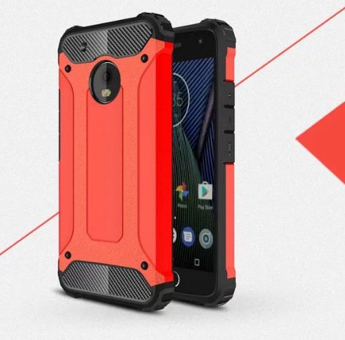 Lenovo Moto E4 Silikon Armor Hybrid Zırh Kılıf