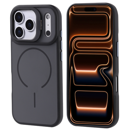 iPhone 17 Pro Max Kılıf Magsafesafe Şarj Özellikli Kamera Standlı Premium Kapak