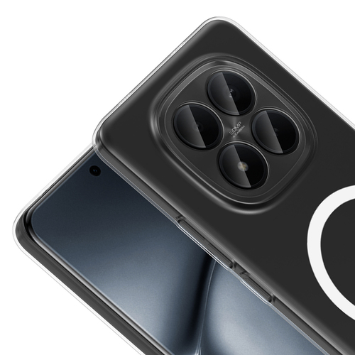 Redmi Note 15 Pro Kılıf Kamera Korumalı MagSafe Şarj Özellikli Lüx Şeffaf London Silikon Kapak