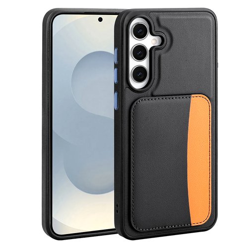 Galaxy A56 Kılıf Kartlıklı X-Kart Deri Görünümlü High Quality Silikon Kapak