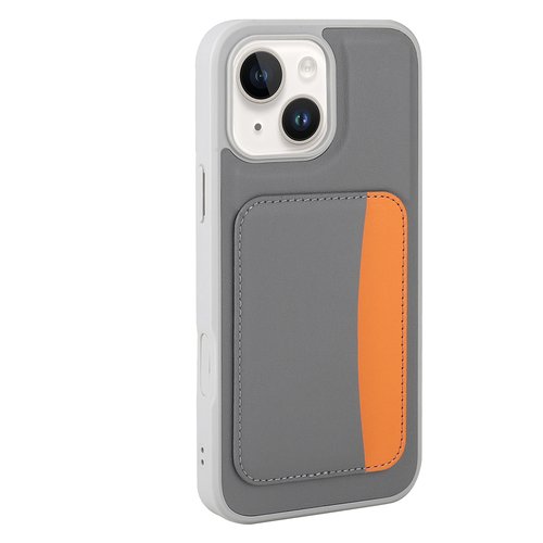 iPhone 13 Kılıf Kartlıklı X-Kart Deri Görünümlü High Quality Silikon Kapak