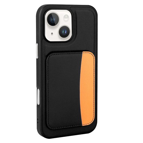 iPhone 14 Kılıf Kartlıklı X-Kart Deri Görünümlü High Quality Silikon Kapak