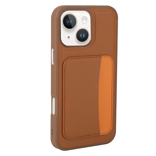 iPhone 14 Kılıf Kartlıklı X-Kart Deri Görünümlü High Quality Silikon Kapak