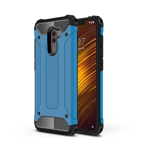 Pocophone F1 Kılıf Armor Hybrid Ultra Koruma Kamera Korumalı Zırh