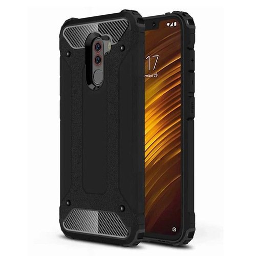 Pocophone F1 Kılıf Armor Hybrid Ultra Koruma Kamera Korumalı Zırh