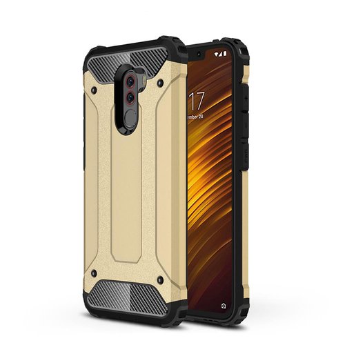 Pocophone F1 Kılıf Armor Hybrid Ultra Koruma Kamera Korumalı Zırh