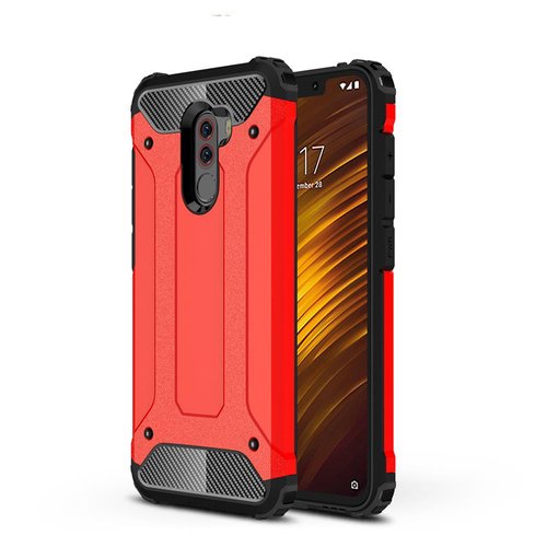 Pocophone F1 Kılıf Armor Hybrid Ultra Koruma Kamera Korumalı Zırh