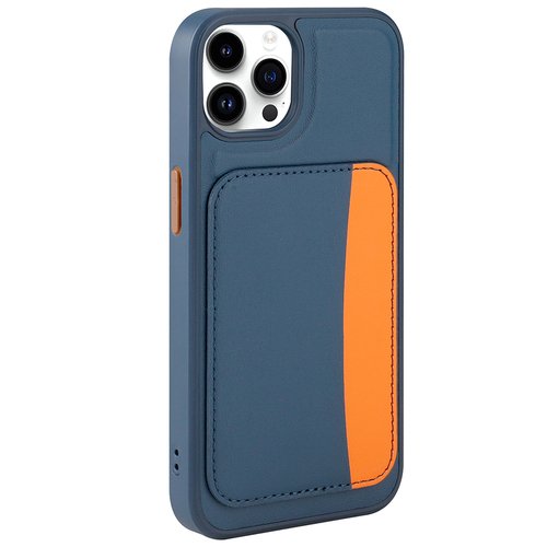 iPhone 15 Pro Max Kılıf Kartlıklı X-Kart Deri Görünümlü High Quality Silikon Kapak