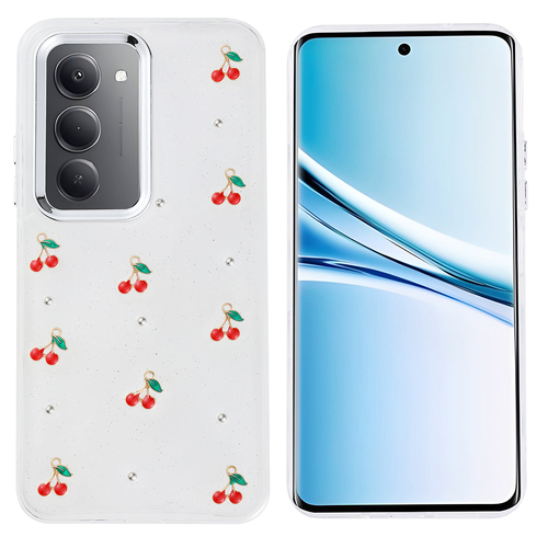 Xiaomi Redmi 15 Kılıf Airbag Tasarımlı Simli Şeffaf Kutup Kapak