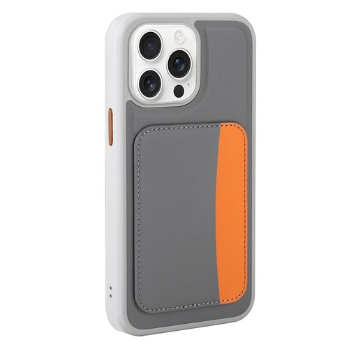 iPhone 16 Pro Kılıf Kartlıklı X-Kart Deri Görünümlü High Quality Silikon Kapak