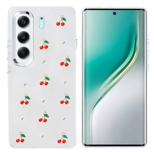 Tecno Camon 40 4G Kılıf Airbag Tasarımlı Simli Şeffaf Kutup Kapak