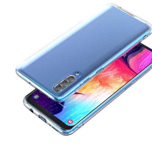 Galaxy A50 Kılıf Kamera Korumalı Süper Silikon Kapak