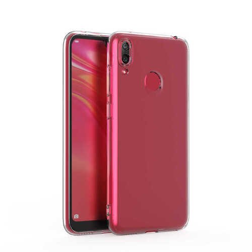 Huawei Y7 Prime 2019 Kılıf Kamera Korumalı Süper Silikon Kapak