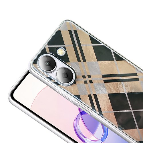 Xiaomi Poco C65 Kılıf Parlak Desenli İnce Tasarım Mep Kapak