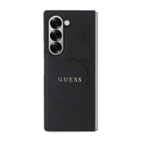 Galaxy Z Fold 6 Kılıf Guess Orjinal Lisanslı Saffiano Metal Logo Kapak