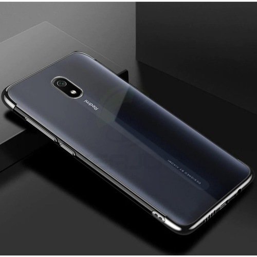 Xiaomi Redmi 8A Köşeleri Renkli Şeffaf Kamera Korumalı Kılıf