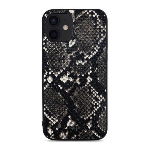 Apple iPhone 12 Kılıf Kajsa Glamorous Serisi Snake Pattern Kapak