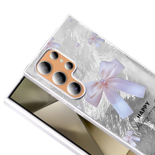 Galaxy S24 Ultra Kılıf Parlak Desenli İnce Tasarım Mep Kapak