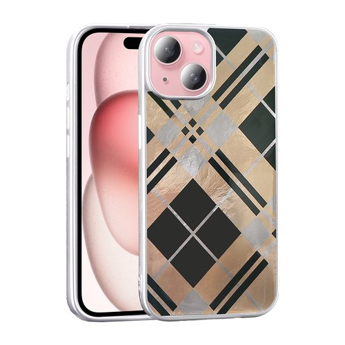 iPhone 14 Kılıf Parlak Desenli İnce Tasarım Mep Kapak