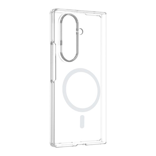 Galaxy Z Fold 7 Kılıf Kamera Korumalı MagSafe Şarj Özellikli Lüx Şeffaf London Silikon Kapak