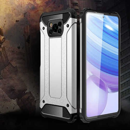 Xiaomi Poco X3 Kılıf Armor Hybrid Zırh Silikon