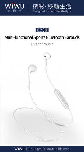 Wiwu Ear Zero Bluetooth Boyun Askılı Kablosuz Kulaklık v4.2 Hi-Fi Superior Stereo