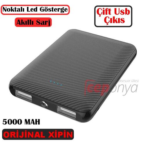 Orijinal Xipin M3 Çift Usb Çıkış 5000 Mah Powerbank