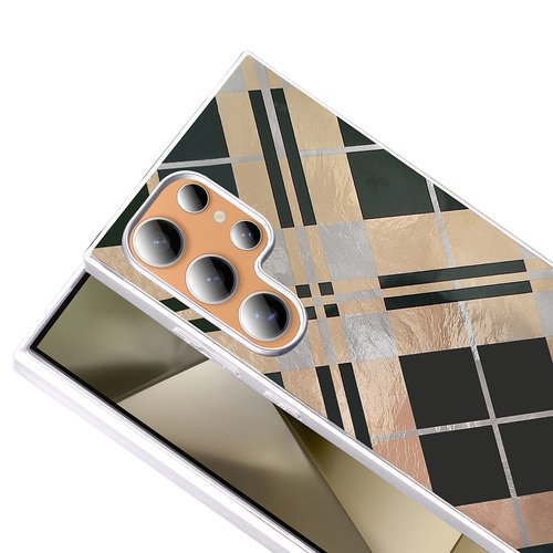 Galaxy S25 Ultra Kılıf Parlak Desenli İnce Tasarım Mep Kapak