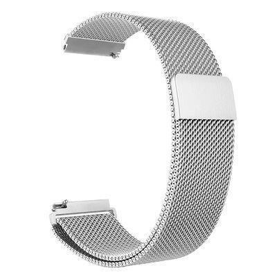 Oppo Watch 46mm 22mm Metal Tel Örgü Lüx Kordon + Metal Kordon Dönüştürücü